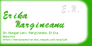 erika margineanu business card